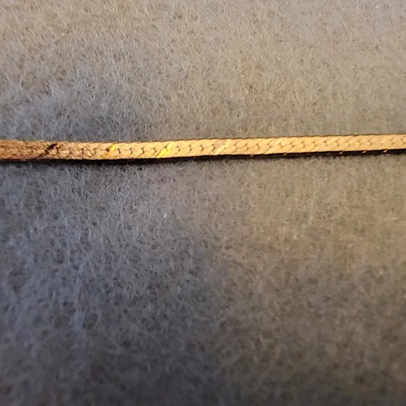 NWOT 7" 14kt Gold Herringbone Bracelet - Picture 7 of 9